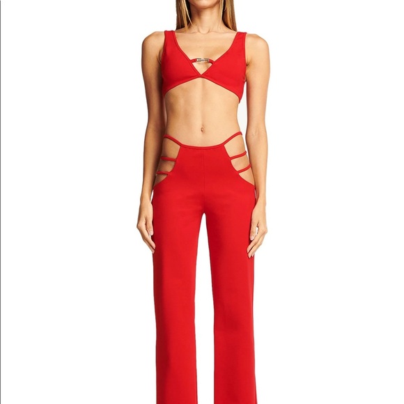 NWT I.AM.GIA lucid set (pants and top) in red size XXS!! - Picture 2 of 3